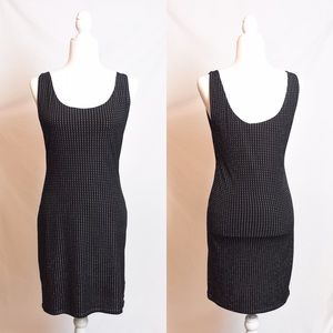 ROCK & REPUBLIC Fitted Black Dress Rhinestones